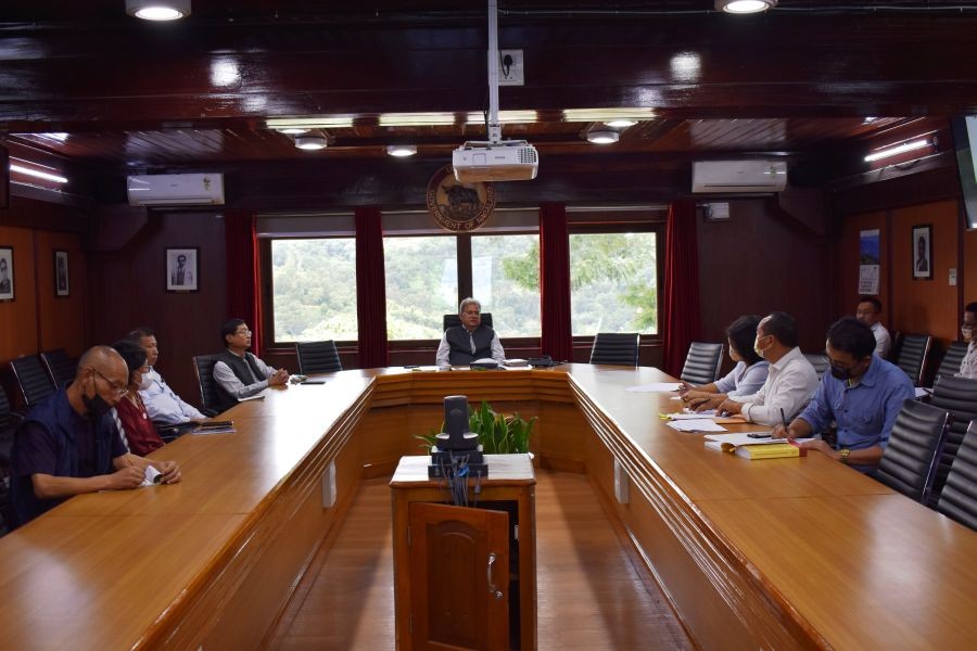 The departmental review meeting of the Transport Department held at the Chief Secretary’s conference hall, Kohima on July 16. (DIPR Photo)